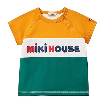 Amazon | 【 ミキハウス 】 Tシャツ 半袖 ロゴ 日本製 男の子